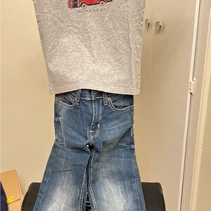 Kids Gray Graphic T-Shirt